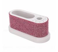 ZJchao Supporto per Trapano per Unghie Organizer per Punte a 8 Slot Organizer Tavolo con Rosa con Design Universale per la Maggior Parte delle Frese per Unghie per il Sa (rosa)