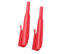 ZJchao Supporto, Prodotti per Ufficio Tappo per Pennarelli Dal Design Standard 2 Pezzi con Clamp/Holder Tasca Fissata su Tasca, Borsa degli Attrezzi, Zaino, Libri (rosso)