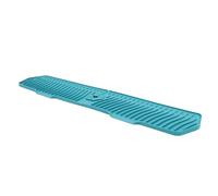 ZJchao Tappetino di Scarico ORGANIZZATORE per Vassoio PARASPRUZZI per LAVELLO da in Silicone per Bagno E BANCHI (Green)