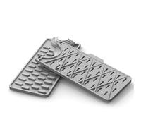 ZJchao Tappetino per Rubinetto da in Silicone Extra Lungo da 45 Cm, Paraspruzzi, a 7 Pendenze, con Drenaggio Rapido, con Design a Foro Tagliabile, per Lavello da , Co (Modello di goccia d'acqua)