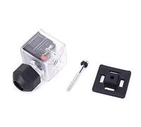 ZJchao Tappo di Bobina per Solenoide Trasparente Impermeabile con Connessione a Cavo DC di Luce, 5 Pcs, Non Resistente Alla Polvere per i Sistemi di Valvole (12V)