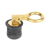 ZJchao Tappo di Scarico per Barche Ottone, Gomma in Ottone 1-1/4 Pollici con Torsione Regolabile Tappo di Scarico per Barche a Tenuta Stagna Accessori per per Trave di Sentina e Scafo del Vivo