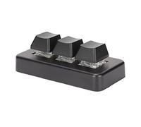ZJchao Tastierino Macro a 3 Tasti, Mini Tastierino Macro Programmabile Retroilluminato RGB con Interfaccia USB per Computer, Realizzato in Materiale ABS di Alta qualità, Design Leggero