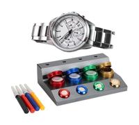 ZJchao Tazza in Ceramica per Oliatore per Orologi da 4 Piatti con Coperchio, Facile da Pulire, Supporto Riutilizzabile per Olio o Grasso per Orologi