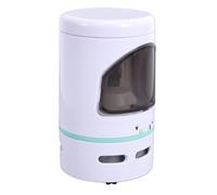 ZJchao Temperamatite Elettrico, Temperamatite Automatico con Aspirapolvere e Filtro Antipolvere Integrati per Scrivania, Compatibile con Matite 6,5 Mm a 8 Mm, Bianco ciano.