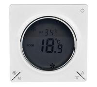 ZJchao Termostato Centrale per Aria Condizionata e Riscaldamento, Regolatore di Temperatura con Display LCD per Ventilconvettori, Sistemi di Riscaldamento e Raffreddamento Domestici