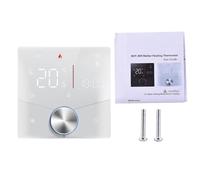 ZJchao Termostato Intelligente Wireless WiFi Touch Screen Digitale Controllo della Temperatura Programmabile con APP Assistente Vocale per di Riscaldamento con (Riscaldamento della caldaia)