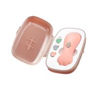 ZJchao Terrimatore per Unghie per Bambini, Kit di File per Chiodi per Bambini Elettrici, Al Sicuro Senza Ferire la velocità Regolabile Anti Pizzico per Bambini Neonati per Bambini (PINK)