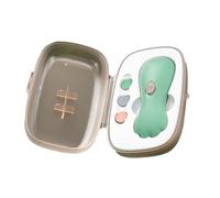 ZJchao Terrimatore per Unghie per Bambini, Kit di File per Chiodi per Bambini Elettrici, Al Sicuro Senza Ferire la velocità Regolabile Anti Pizzico per Bambini Neonati per Bambini (GREEN)