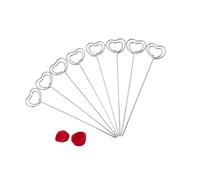 ZJchao Thotholers per Tavoli, Materiale in Metallo, Supporto per Fotografie Che Tiene la Carta Nota, Foto, Foto, Memoria Ecc (Stile del cuore)