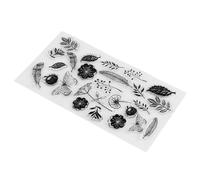 ZJchao Timbri per Scrapbooking, Timbri Artigianali Timbro in Gomma retrò Trasparente, Adesivi Trasparenti per Artigianato in Carta, per Album di Carte di Carta Scrapbooking Fai da Te