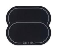 ZJchao Toppa per Grancassa, Adesivi per Batteria a Pedale Doppio Grancassa Toppa per Batteria in PET, Confezione da 2 Pezzi Con Eccellente conduttività del Suono per Entrambi i Battitori Pur