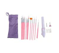 ZJchao Trapano Elettrico per Unghie, Kit Manicure e Pedicure con 5 Punte Trapano per Limare, Pulire, Lucidare, Lima per Unghie Portatile Alimentata a Batteria