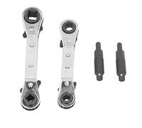 ZJchao Utensili Hvac, Set di Servizi Hvac, Set di Servizi 3/8 a 1/4 Pollici 5/16 a 1/4 Pollici Servizio di Cricchetto per Refrigerazione in Acciaio Inossidabile per Durezza per Apparecchiature di