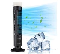 ZJchao Ventilatore a Torre Senza Lame, Oscillante, Silenzioso, Portatile via USB, da Pavimento e da Tavolo