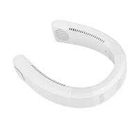 ZJchao Ventilatore Portatile Senza Pale, Ventilatore da Collo Indossabile con Turbine a Doppio Strato, 4000-5500 Giri/min, Aspirazione Aria a Doppio Canale, Batteria da 4000 MAh, (WHITE)