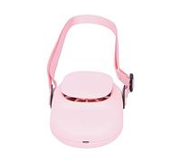 ZJchao Ventola per Collo Portatile, Ventilatore a Sospensione del Collo USB, Ventilatore Personale Ricaricabile a 3 Mani Leggero per le Forniture per la Casa (PINK)