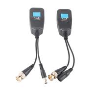 ZJchao Video Balun, 1 Coppia Passiva CCTV Coassiale Convertitore da Analogico a Telecamera IP Accessori per Telecamere di Sicurezza con Ricetrasmettitore Balun di Alimentazione Video