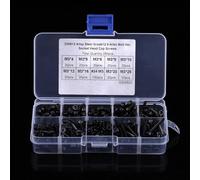ZJchao Viti a Testa di Presa, Set di Assortimento di Viti e Bulloni Set di Nido di Presa Esagono Vite Macchina 280pcs/scatola M3 Tappo Tappo Hex Metrica Bullone Assortimento di