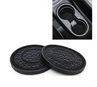 ZJCOZBH 2 Pezzi Sottobicchieri Auto, per Toyota RAV4 2019-2023 2024 Sottobicchiere Antiscivolo Auto Tappetino Portabicchieri Rimovibili Auto Accessori Interni,A