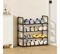 ZJEQZH Scarpiera Salvaspazio Slim Stretta e Alta - Portascarpe Piccola In Metallo 2/3/4/5 Ripiani - Organizer Componibile per Scarpe - Armadio Interno, Corridoio, Camera Da Letto e Ingresso(4 tier)