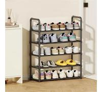 ZJEQZH Scarpiera Salvaspazio Slim Stretta e Alta - Portascarpe Piccola In Metallo 2/3/4/5 Ripiani - Organizer Componibile per Scarpe - Armadio Interno, Corridoio, Camera Da Letto e Ingresso(5 tier)