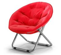 ZJEQZH Sedia Campeggio Pieghevole e Portatile - Poltrona Resistente 120kg per Esterno, Giardino e Interno, Sedia Mare Compatta e Durevole(Red)