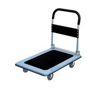 ZJFHEYUO Carrello a Piattaforma Pieghevole con Ruote girevoli Carrello a pianale Carrello Pieghevole Magazzino Movimentazione Traino Consegna espressa Carrello a Quattro Ruote in