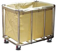 ZJFHEYUO Carrello per la Biancheria Carrelli mobili Sacchi Rimovibili con Cesto per la Biancheria Carrello per la Biancheria Spesso e Grande con Ruote Cestino per la Biancheria re