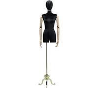 ZJFHEYUO Manichino Busto Corpo Abito manichino Sartoriale manichino Negozio di Abbigliamento manichini Modello con Base in Metallo vetrina espositore, Viola