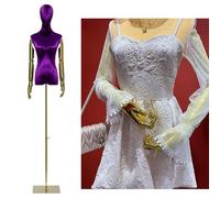 ZJFHEYUO Manichino Mezzo Busto Femminile con Testa e Braccia, manichino in Velluto con Corpo Regolabile, manichino Torso Modello per Esposizione di Vestiti