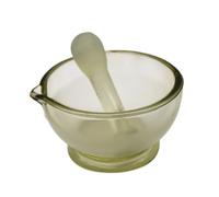ZJFHEYUO Mortaio e pestello da Cucina, Mortaio in Vetro, pestello per Aglio Spesso, Ciotola per macinazione Domestica, Set di pestelli, Strumento per condire