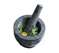 ZJFHEYUO Mortaio e pestello in Marmo, Set di macinacaffè Manuale, utensile da Cucina in Stile retrò, levigatrice Portatile per spezie e
