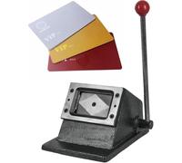 ZJFJMBD Perforatrice Manuale per Carte, Taglierina Quadrata per Biglietti da Visita E Carte di Credito in PVC, Taglierina per Angoli Arrotondati per Carichi Pesanti