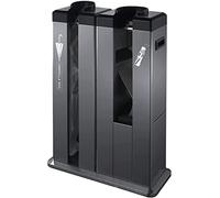 ZJGFCB Avvolgitore automatico per ombrelli bagnati, macchina imballatrice automatica con ruote, supporto per dispenser per sacchetti per ombrelli, in acciaio inossidabile, doppie fessure, con 500