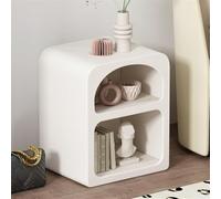 ZJGFCB Comodini con 2 ripiani in legno con spazio aperto per camera da letto e soggiorno (dimensioni: 40 x 45 x 55 cm, colore: A)