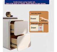 ZJGFCB Comodino in legno con contenitore aperto, 2 cassetti silenziosi, moderno tavolino per camera da letto e soggiorno (dimensioni: 50 x 40 x 47 cm, colore: C)