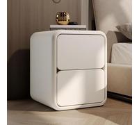 ZJGFCB Comodino in legno con contenitore aperto, 2 cassetti silenziosi, tavolino moderno per camera da letto e soggiorno (dimensioni: 45 x 40 x 47 cm, colore: E)