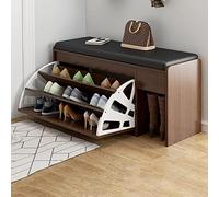 ZJGFCB Scarpiera con cassetto, scarpiera imbottita in poliuretano per ingresso e corridoio, in legno (dimensioni: 80 x 30 x 51 cm)