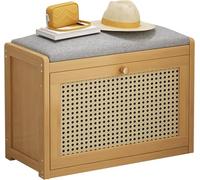 ZJGFCB Scarpiera da ingresso con cuscino in lino, scarpiera a 2 ripiani, organizer per ingresso e corridoio