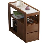 ZJGFCB Tavolino con ruote, comodino in legno, tavolino da caffè con ripiano aperto per soggiorno, camera da letto, cucina (colore: B)