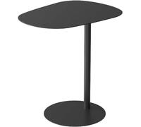 ZJGFCB Tavolino ovale in metallo, tavolino moderno con piedistallo per soggiorno, camera da letto, tavolino minimalista da cocktail con base rotonda (dimensioni: 53 x 37 x 50 cm, colore: F)