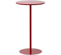 ZJGFCB Tavolo alto rosso per pub, tavoli moderni da cocktail e bistrot, rotondo in metallo, per interni ed esterni, tavolo da pranzo per cucina, tavolo da conferenza (dimensioni: 48 x 48 x 72 cm)