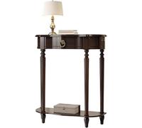 ZJGFCB Tavolo consolle in legno, tavolino stretto con cassetti, consolle per ingresso, corridoio, soggiorno, facile da montare (dimensioni: 120 cm, colore: B)
