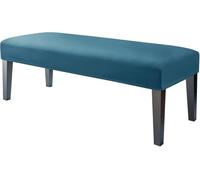 ZJHAHJY Copridivano Imbottito in 1 Pezzo, coprisedile in Velluto Elasticizzato per Sala da Pranzo, copridivano in Morbido Spandex per Soggiorno e Camera da Letto (Blu Pavone)