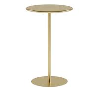 ZJHAHJY Tavolo da Pub Rotondo con Base in Metallo, Tavolo da Bar Alto per Cocktail e bancone, Tavolo da bistrot per Interni/Esterni per Sala da Pranzo e Bar (D48xH72cm (D18,9xH28,3in), Dorato)