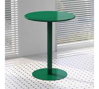 ZJHAHJY Tavolo da Pub Rotondo con Base in Metallo, Tavolo da Cocktail Alto e da Bar, Tavolo da bistrot per Interni/Esterni per Sala da Pranzo e Bar (D40xH62cm (D15,7xH24,4in), Verde A)
