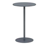 ZJHAHJY Tavolo da Pub Rotondo con Base in Metallo, Tavolo da Cocktail Alto e da Bar, Tavolo da bistrot per Interni/Esterni per Sala da Pranzo e Bar (D40xH62cm (D15,7xH24,4in), Grigio Opaco)