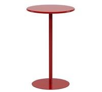 ZJHAHJY Tavolo da Pub Rotondo con Base in Metallo, Tavolo da Cocktail Alto e da Bar, Tavolo da bistrot per Interni/Esterni per Sala da Pranzo e Bar (D40xH72cm (D15,7xH28,3in), Rosso)