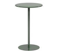 ZJHAHJY Tavolo da Pub Rotondo con Base in Metallo, Tavolo da Cocktail Alto e da Bar, Tavolo da bistrot per Interni/Esterni per Sala da Pranzo e Bar (D48xH62cm (D18,9xH24,4in), Verde)